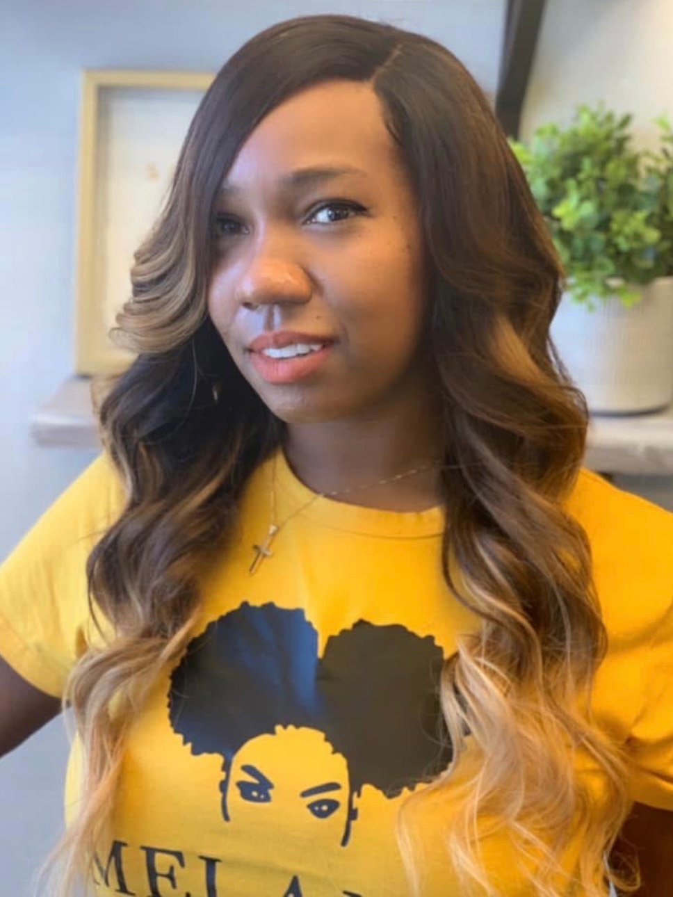 Ombre waves styled by Stacie Ramirez